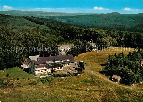 AK / Ansichtskarte Breungeshain Berggasthof Hoherodskopf Fliegeraufnahme Kat. Schotten