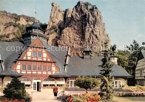 AK / Ansichtskarte Bad Muenster Stein Ebernburg Ruine Rheingrafenstein Maerchenhain Restaurant Huttental Kat. Bad Muenster am Stein Ebernburg