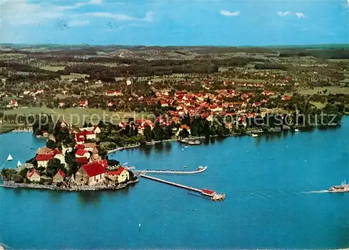 AK / Ansichtskarte Wasserburg Bodensee Fliegeraufnahme Kat. Wasserburg (Bodensee)