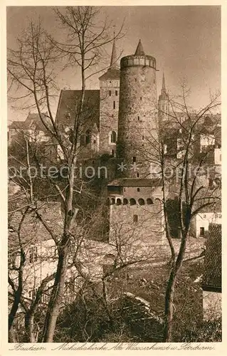 AK / Ansichtskarte Bautzen Michaeliskirche Alte Wasserkunst Petriturm Kat. Bautzen