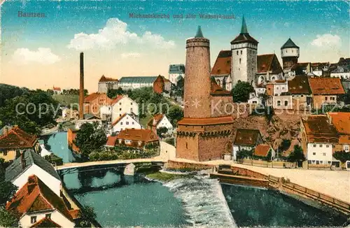 AK / Ansichtskarte Bautzen Michaeliskirche und alte Wasserkunst Kat. Bautzen