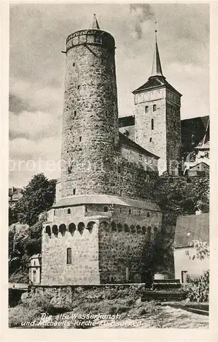 AK / Ansichtskarte Bautzen Alte Wasserkunst und Michaelis Kirche Kat. Bautzen