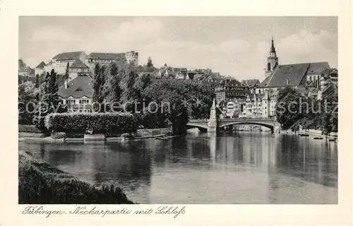 AK / Ansichtskarte Tuebingen Neckarpartie mit Schloss Kat. Tuebingen