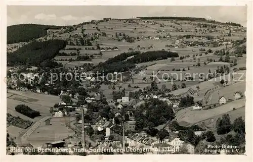 AK / Ansichtskarte Sachsenberg Georgenthal Blick von Brunndoebra Kat. Klingenthal Sachsen