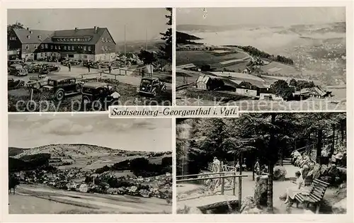 AK / Ansichtskarte Sachsenberg Georgenthal Panorama Teilansichten Kat. Klingenthal Sachsen