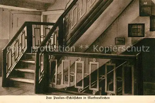 AK / Ansichtskarte Markneukirchen Das Paulus Schloesschen Treppe Kat. Markneukirchen