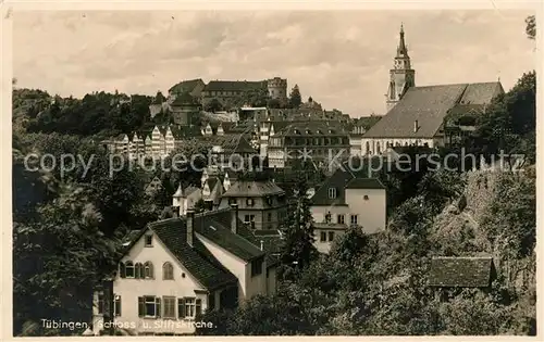 AK / Ansichtskarte Tuebingen Schloss und Stiftskirche Kat. Tuebingen