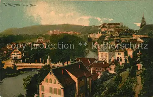 AK / Ansichtskarte Tuebingen Stadtblick Neckarpartie Kat. Tuebingen