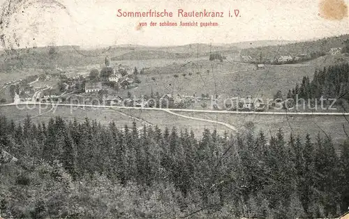 AK / Ansichtskarte Rautenkranz Vogtland Panorama Kat. Morgenroethe Rautenkranz