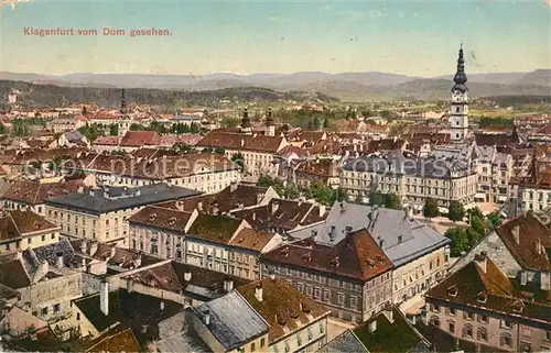 AK / Ansichtskarte Klagenfurt Woerthersee Blick vom Dom