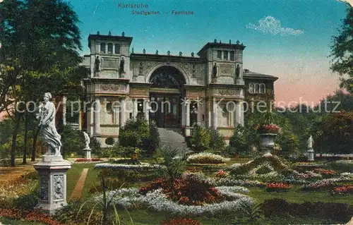 AK / Ansichtskarte Karlsruhe Baden Stadtgarten Festhalle