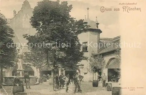 AK / Ansichtskarte Muenchen Hofbraeuhaushof Kat. Muenchen