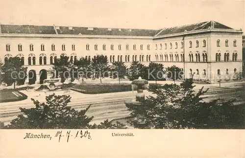 AK / Ansichtskarte Muenchen Universitaet Kat. Muenchen