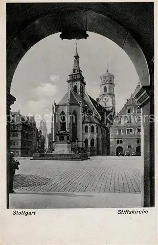 AK / Ansichtskarte Stuttgart Stiftskirche Kat. Stuttgart