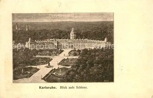 AK / Ansichtskarte Karlsruhe Baden Schloss