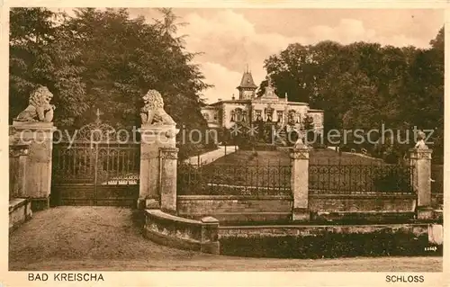 AK / Ansichtskarte Bad Kreischa Eingangstor Schloss