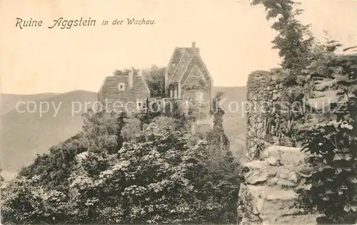 AK / Ansichtskarte Aggsbach Dorf Ruine Aggstein in der Wachau