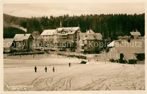 AK / Ansichtskarte Herrenwies Kurhaus Winteraufnahme Kat. Forbach