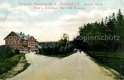 AK / Ansichtskarte Georgengruen Vogtland Hotel Restaurant Kat. Auerbach