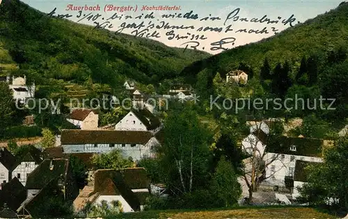 AK / Ansichtskarte Auerbach Bergstrasse Hochstaedtertal Kat. Bensheim