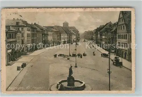 AK / Ansichtskarte Bayreuth Hauptmarkt Kat. Bayreuth