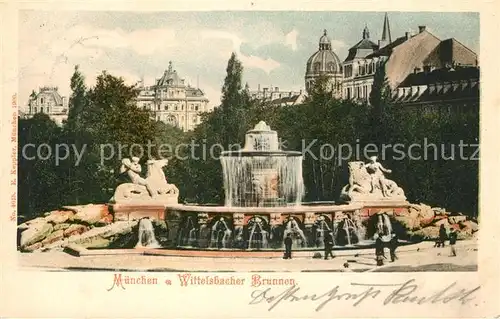 AK / Ansichtskarte Muenchen Wittelsbacher Brunnen  Kat. Muenchen