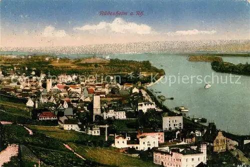 AK / Ansichtskarte Ruedesheim Rhein Panorama Kat. Ruedesheim am Rhein