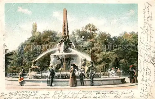 AK / Ansichtskarte Hannover Brunnen Flusswasserkunst Kat. Hannover