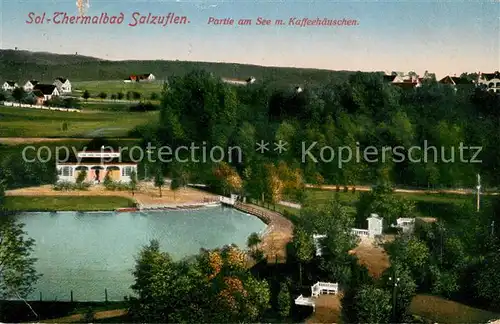 AK / Ansichtskarte Bad Salzuflen See Kaffeehaeuschen  Kat. Bad Salzuflen