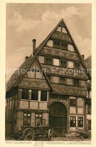 AK / Ansichtskarte Bad Salzuflen Altes Giebelhaus Langestrasse Kat. Bad Salzuflen