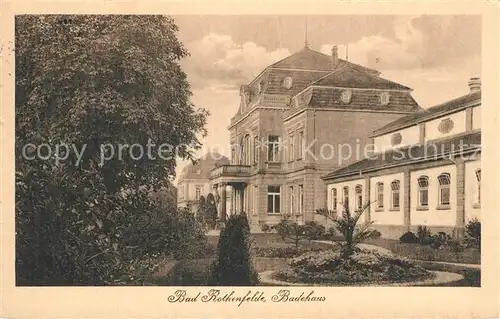 AK / Ansichtskarte Bad Rothenfelde Badehaus Kat. Bad Rothenfelde