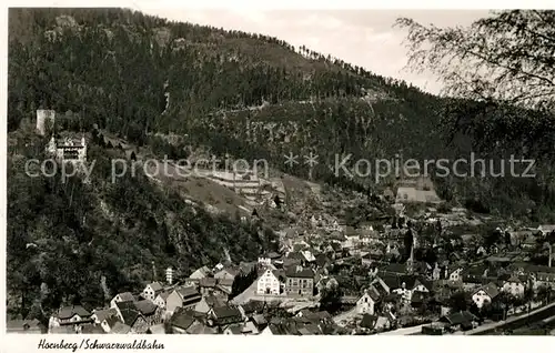 AK / Ansichtskarte Hornberg Schwarzwald Schwarzwaldbahn Panorama Kat. Hornberg