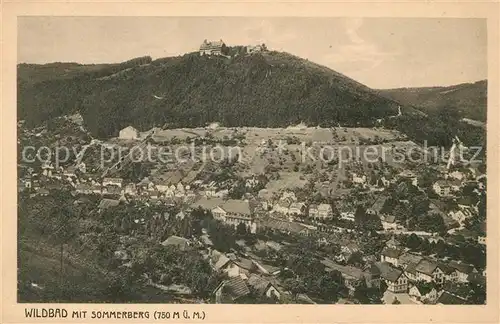 AK / Ansichtskarte Wildbad Schwarzwald Sommerberg Panorama Kat. Bad Wildbad