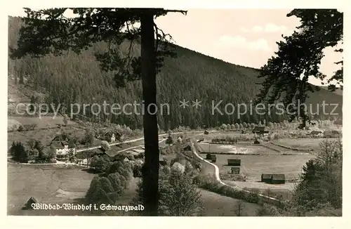 AK / Ansichtskarte Wildbad Schwarzwald Windhof Panorama Kat. Bad Wildbad