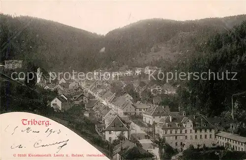 AK / Ansichtskarte Triberg Schwarzwald Panorama Kat. Triberg im Schwarzwald