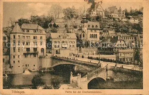 AK / Ansichtskarte Tuebingen Eberhardsbruecke Kat. Tuebingen