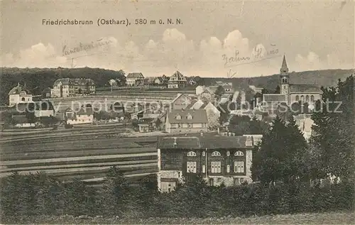 AK / Ansichtskarte Friedrichsbrunn Harz Panorama Kat. Friedrichsbrunn