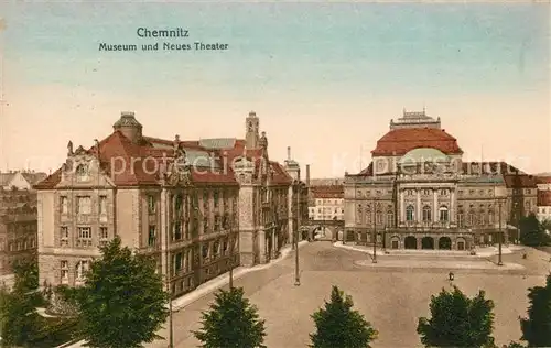 AK / Ansichtskarte Chemnitz Museum Neues Theater Kat. Chemnitz