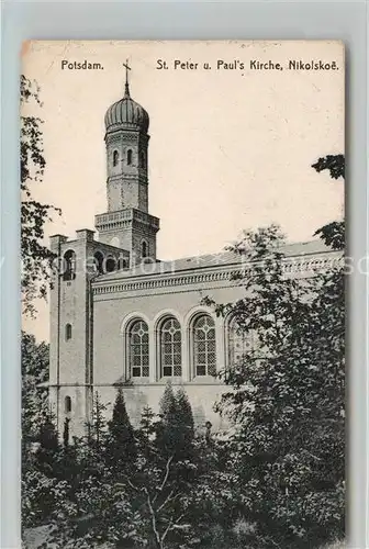 AK / Ansichtskarte Potsdam Sankt Peter Pauls Kirche Nikolskoe Kat. Potsdam