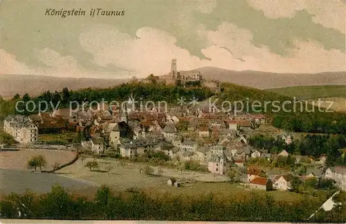 AK / Ansichtskarte Koenigstein Taunus Kuenstlerkarte Kat. Koenigstein im Taunus