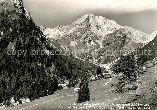 AK / Ansichtskarte Imst Tirol Latschenhuette mit oedkarlekopf und Muttekopf Kat. Imst