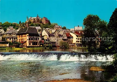 AK / Ansichtskarte Marburg Lahn Lahnpartie mit Schloss Kat. Marburg