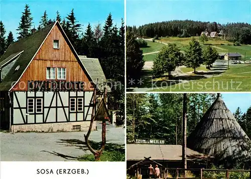 AK / Ansichtskarte Sosa Erzgebirge Gaststaette Kuehlerhuette Meiler Kat. Sosa