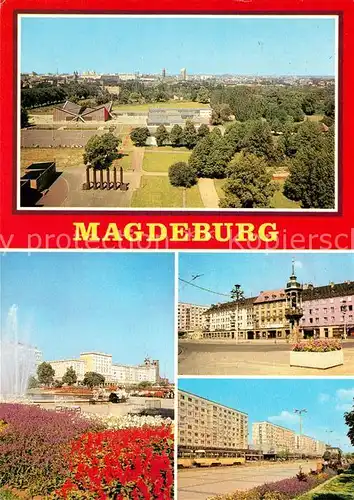 AK / Ansichtskarte Magdeburg Kulturpark Rotehorn Wilh Pieck Allee Alter Markt Karl Marx Strasse Kat. Magdeburg