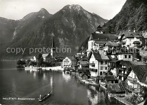 AK / Ansichtskarte Hallstatt Salzkammergut Uralte Salzsiedlung mit Hirltaz Kat. Hallstatt