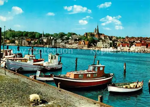 AK / Ansichtskarte Flensburg Blick auf Foerde und Stadt Kat. Flensburg