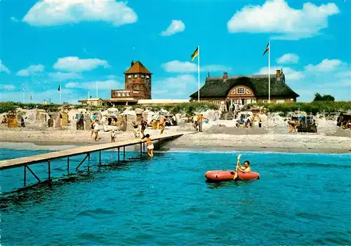 AK / Ansichtskarte Burg Fehmarn Strand Seebruecke Hotel Kat. Fehmarn