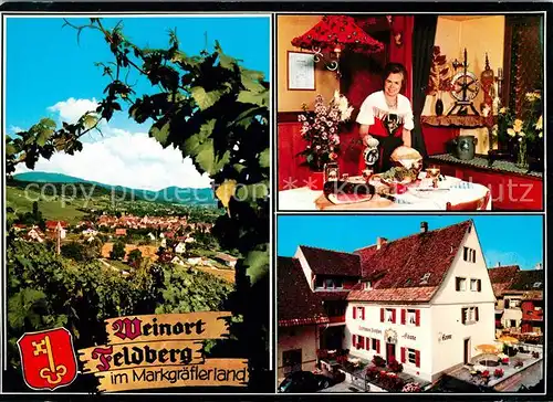 AK / Ansichtskarte Feldberg Muellheim Panorama Gasthaus zur Krone Gaststube Kat. Muellheim