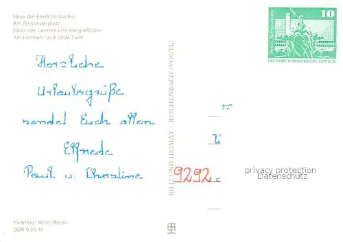 AK / Ansichtskarte Berlin Haus der Elektroindustrie Alexanderplatz Haus des Lehrers Kongresshalle  Kat. Berlin