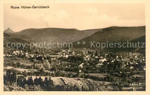 AK / Ansichtskarte Lahr Baden Ruine Hohen Geroldseck